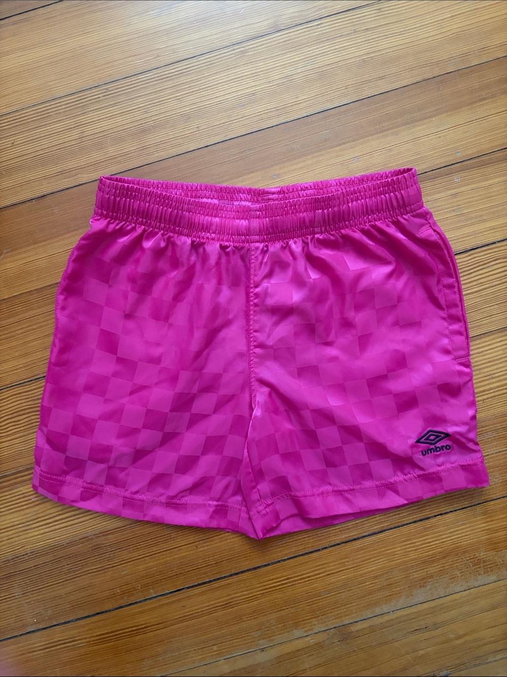 Umbro Hot Pink Girls' Athletic Shorts